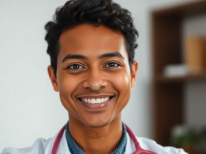 Doctor vorbind cu pacient prin video