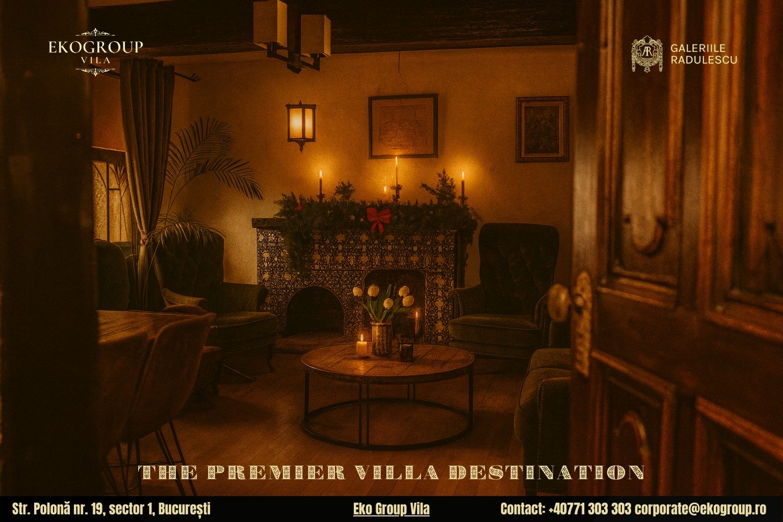 Destinatii de Craciun în București: Eleganța Crăciunului anilor ’30 la Eko Group Vila 5 Destinatii de Craciun în București: Eleganța Crăciunului anilor ’30 la Eko Group Vila