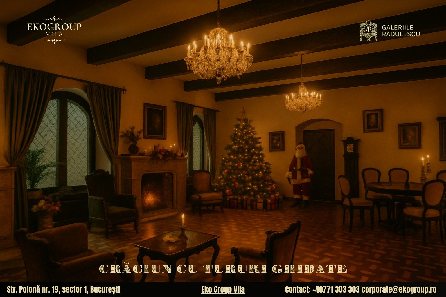 Evenimente de Crăciun București: O călătorie unică în timp cu Crăciunul anilor ’30 la Eko Group Vila 4 Evenimente de Crăciun București: O călătorie unică în timp cu Crăciunul anilor ’30 la Eko Group Vila